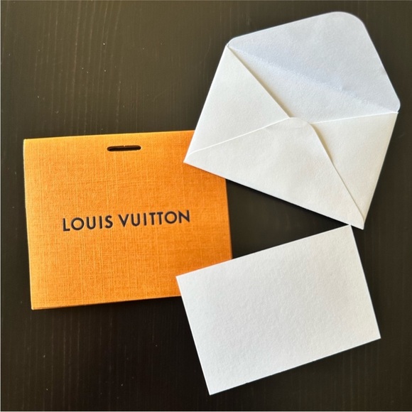 Louis Vuitton Mini Orange Envelope and Card Set from Authentic Bag Purchase - Picture 4 of 7